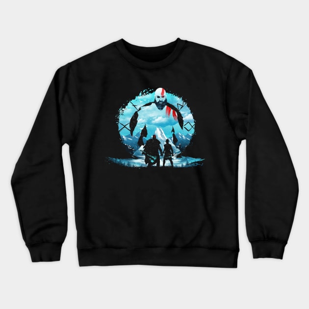 Kratos Landscape Crewneck Sweatshirt by DANDINGEROZZ